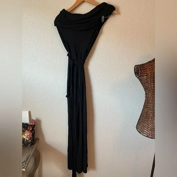 Isabella Oliver A Pea in the Pod Maternity one Shoulder Floor Length Dress sz 4 - Picture 5 of 6